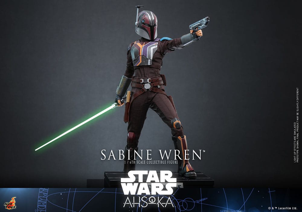 SABINE WREN FIGURA 1/6 28 CM STAR WARS AHSOKA HOT TOYS