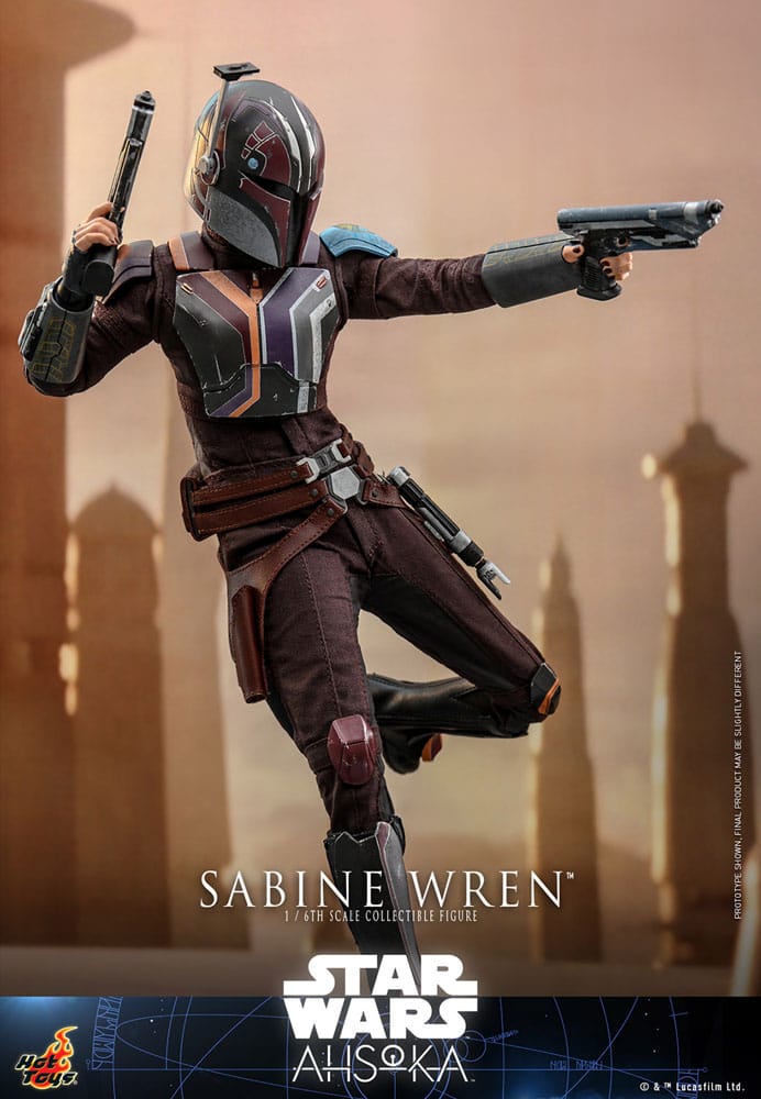 SABINE WREN FIGURA 1/6 28 CM STAR WARS AHSOKA HOT TOYS