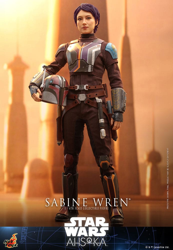 SABINE WREN FIGURA 1/6 28 CM STAR WARS AHSOKA HOT TOYS