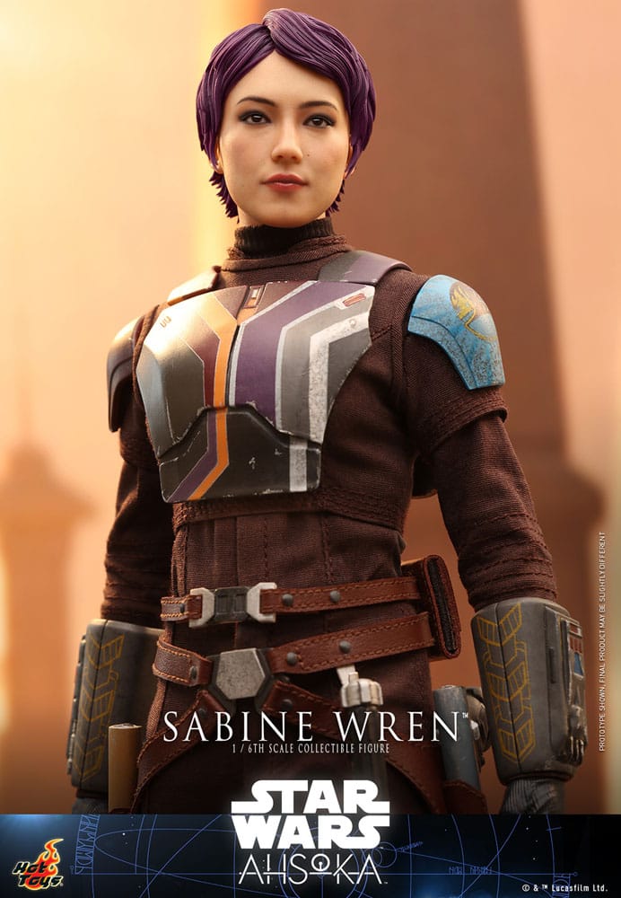 SABINE WREN FIGURA 1/6 28 CM STAR WARS AHSOKA HOT TOYS