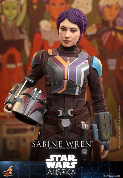 SABINE WREN FIGURA 1/6 28 CM STAR WARS AHSOKA HOT TOYS