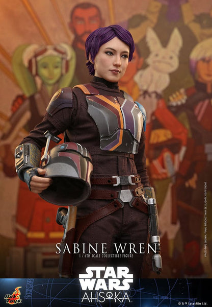 SABINE WREN FIGURA 1/6 28 CM STAR WARS AHSOKA HOT TOYS