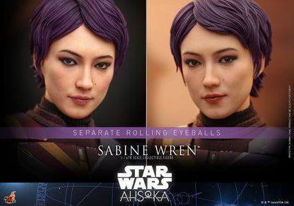 SABINE WREN FIGURA 1/6 28 CM STAR WARS AHSOKA HOT TOYS