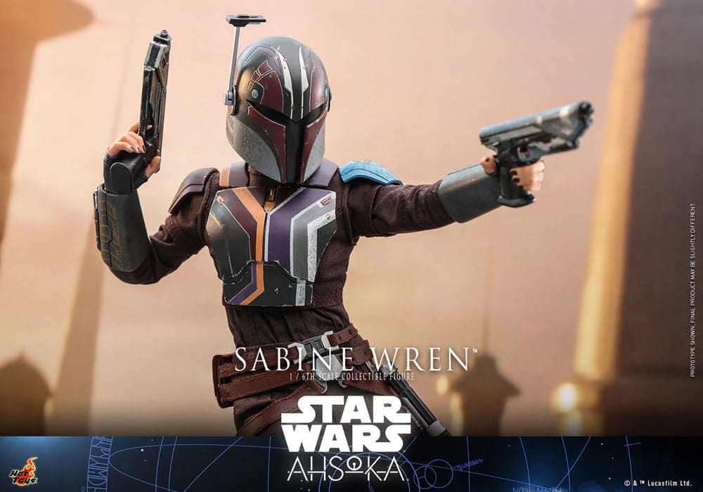 SABINE WREN FIGURA 1/6 28 CM STAR WARS AHSOKA HOT TOYS