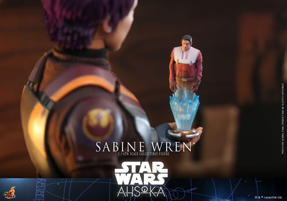 SABINE WREN FIGURA 1/6 28 CM STAR WARS AHSOKA HOT TOYS