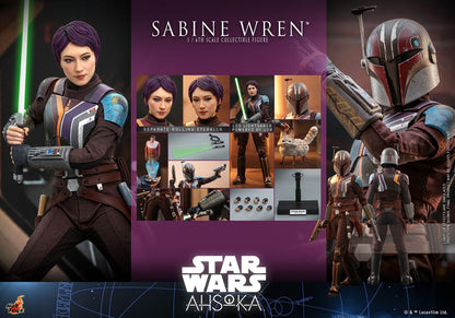 SABINE WREN FIGURA 1/6 28 CM STAR WARS AHSOKA HOT TOYS