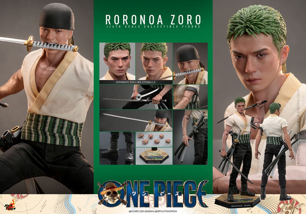 RORONOA ZORO – ONE PIECE (NETFLIX) FIGURA 1/6 HOT TOYS MOVIE MASTERPIECE