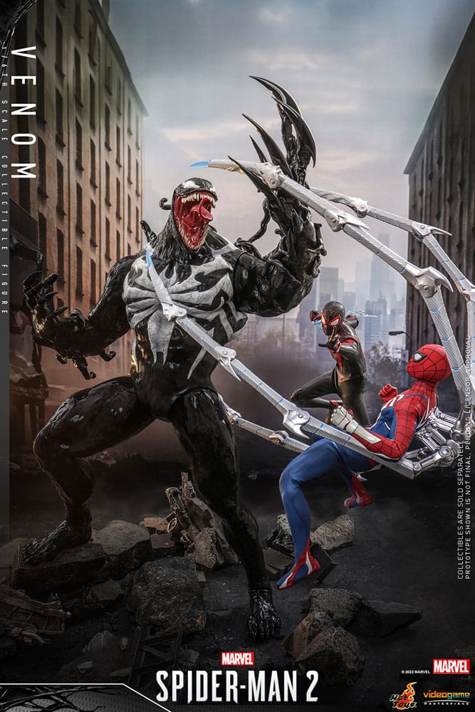VENOM - SPIDER-MAN 2 (VIDEOGAME) - HOT TOYS FIGURA 1/6 ESCALA 53 CM