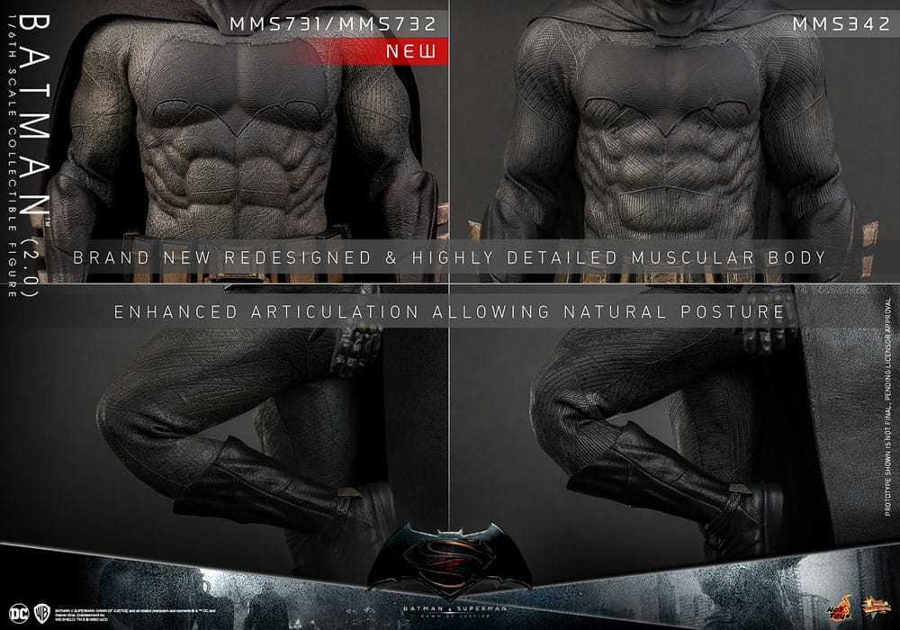 BATMAN – BATMAN V SUPERMAN: DAWN OF JUSTICE – HOT TOYS – (BATMAN 2.0)