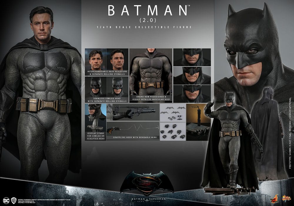 BATMAN – BATMAN V SUPERMAN: DAWN OF JUSTICE – HOT TOYS – (BATMAN 2.0)