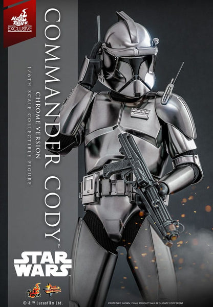 COMMANDER CODY CHROME VERSION FIGURA 1/6 STAR WARS 30 CM HOT TOYS EXCLUSIVE