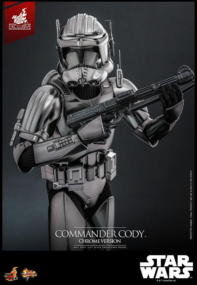 COMMANDER CODY CHROME VERSION FIGURA 1/6 STAR WARS 30 CM HOT TOYS EXCLUSIVE