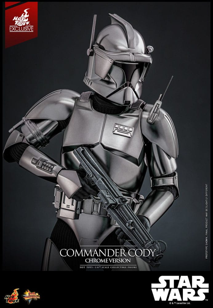 COMMANDER CODY CHROME VERSION FIGURA 1/6 STAR WARS 30 CM HOT TOYS EXCLUSIVE