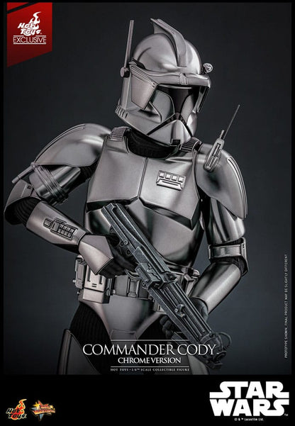 COMMANDER CODY CHROME VERSION FIGURA 1/6 STAR WARS 30 CM HOT TOYS EXCLUSIVE
