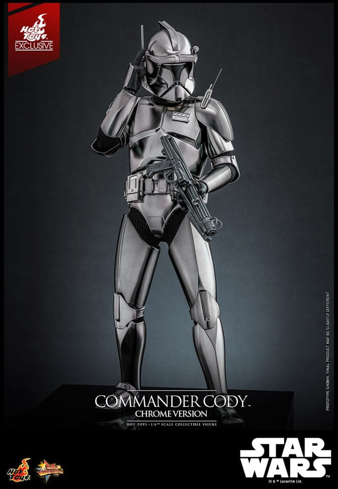 COMMANDER CODY CHROME VERSION FIGURA 1/6 STAR WARS 30 CM HOT TOYS EXCLUSIVE