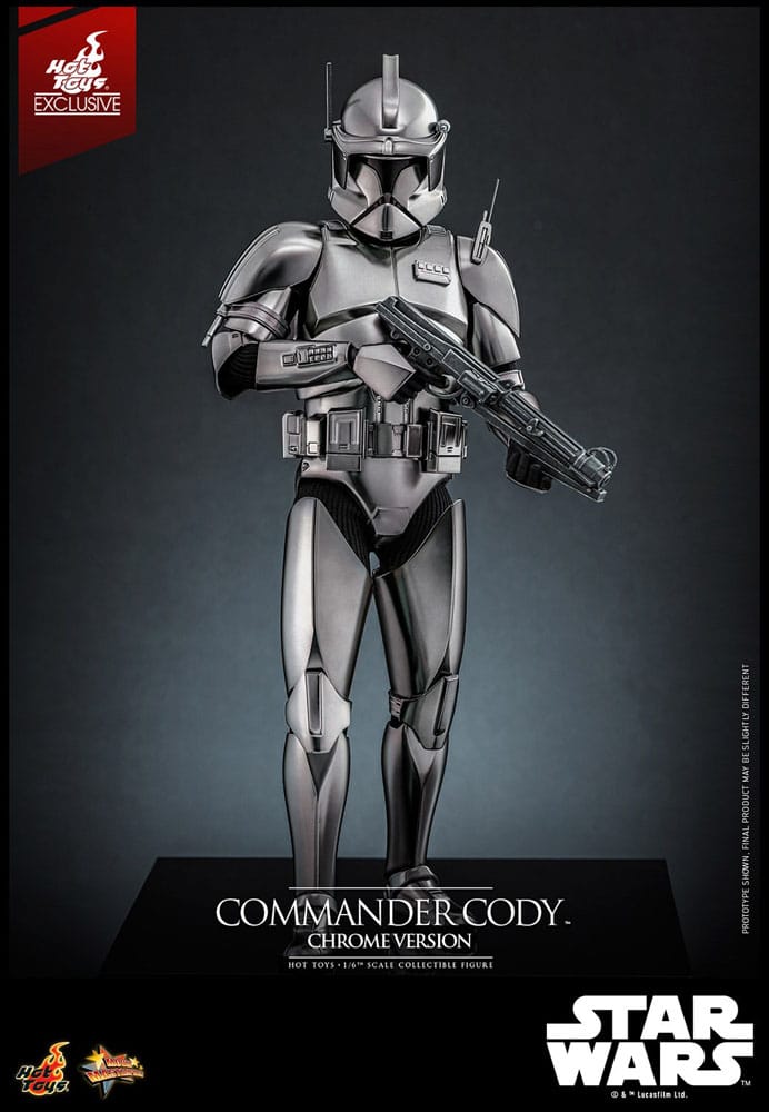 COMMANDER CODY CHROME VERSION FIGURA 1/6 STAR WARS 30 CM HOT TOYS EXCLUSIVE