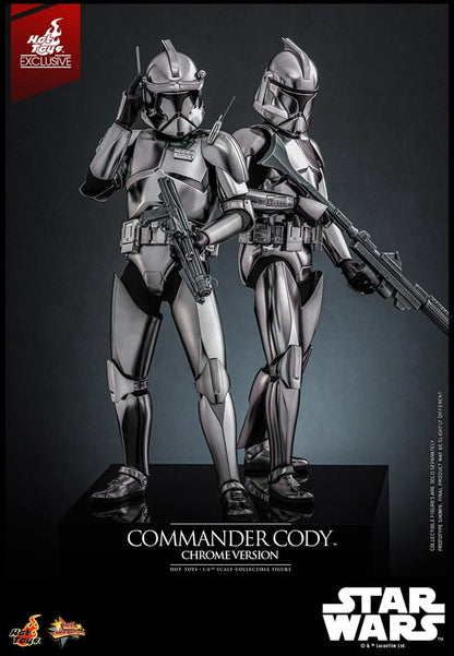 COMMANDER CODY CHROME VERSION FIGURA 1/6 STAR WARS 30 CM HOT TOYS EXCLUSIVE