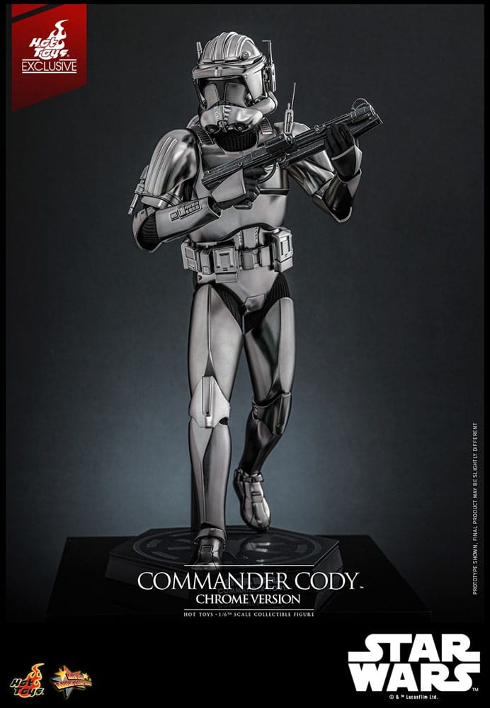 COMMANDER CODY CHROME VERSION FIGURA 1/6 STAR WARS 30 CM HOT TOYS EXCLUSIVE