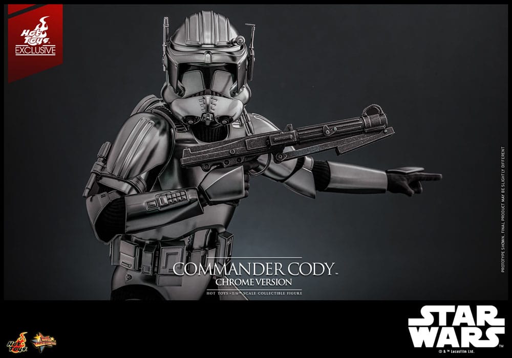 COMMANDER CODY CHROME VERSION FIGURA 1/6 STAR WARS 30 CM HOT TOYS EXCLUSIVE