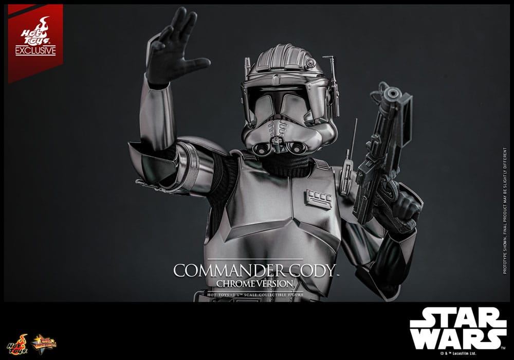 COMMANDER CODY CHROME VERSION FIGURA 1/6 STAR WARS 30 CM HOT TOYS EXCLUSIVE