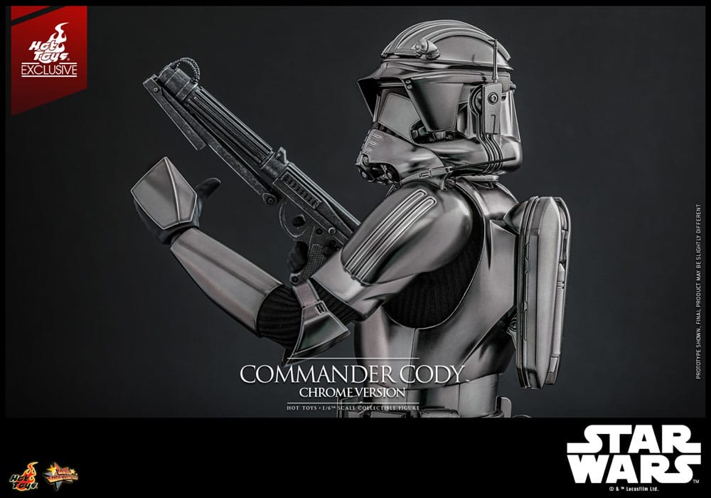 COMMANDER CODY CHROME VERSION FIGURA 1/6 STAR WARS 30 CM HOT TOYS EXCLUSIVE