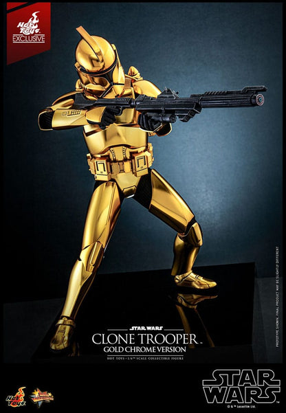 CLONE TROOPER (GOLD CHROME VERSION) – STAR WARS 1/6 SCALE FIGURE 30 CM (HOT TOYS – EXCLUSIVE EDITION)