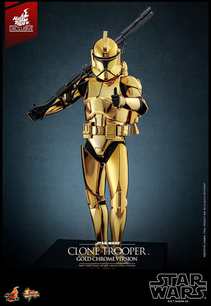 CLONE TROOPER (GOLD CHROME VERSION) – STAR WARS 1/6 SCALE FIGURE 30 CM (HOT TOYS – EXCLUSIVE EDITION)