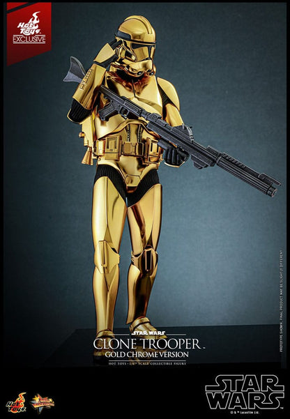 CLONE TROOPER (GOLD CHROME VERSION) – STAR WARS 1/6 SCALE FIGURE 30 CM (HOT TOYS – EXCLUSIVE EDITION)
