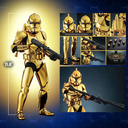 CLONE TROOPER (GOLD CHROME VERSION) – STAR WARS 1/6 SCALE FIGURE 30 CM (HOT TOYS – EXCLUSIVE EDITION)