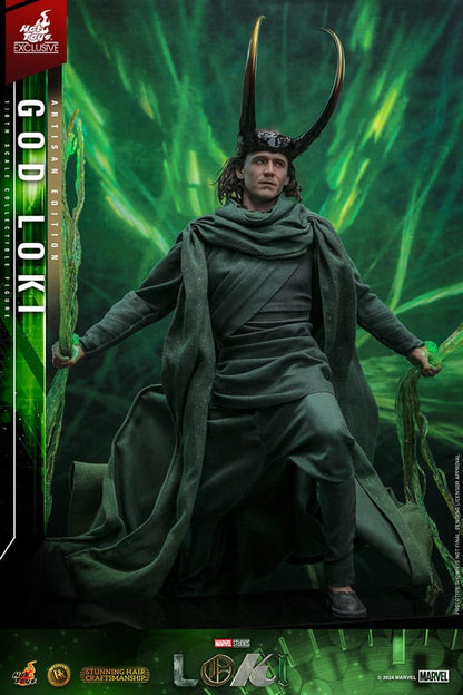 LOKI – GOD LOKI ARTISAN EDITION DX 1/6 HOT TOYS EXCLUSIVE – MARVEL, 31 CM