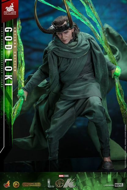 LOKI – GOD LOKI ARTISAN EDITION DX 1/6 HOT TOYS EXCLUSIVE – MARVEL, 31 CM
