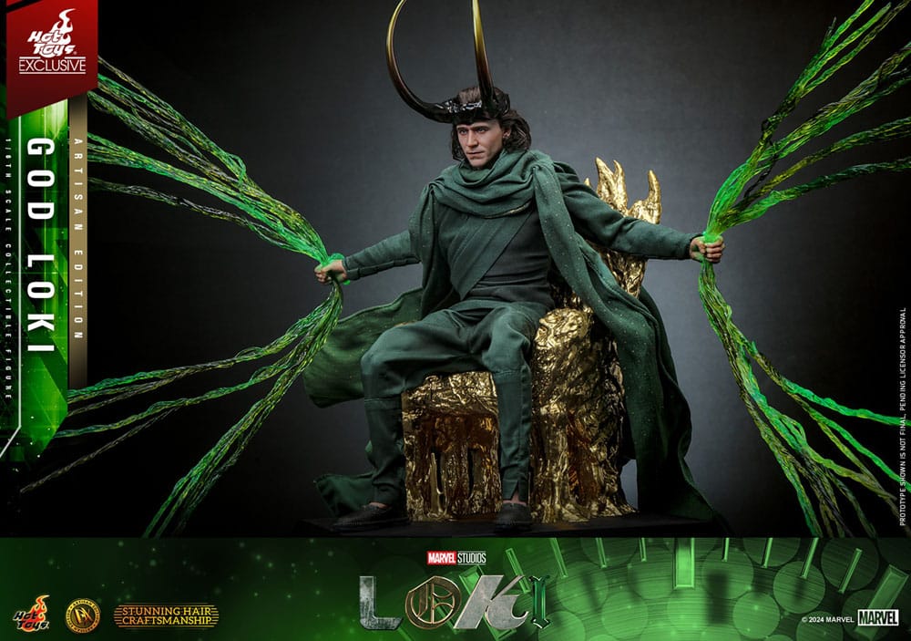 LOKI – GOD LOKI ARTISAN EDITION DX 1/6 HOT TOYS EXCLUSIVE – MARVEL, 31 CM