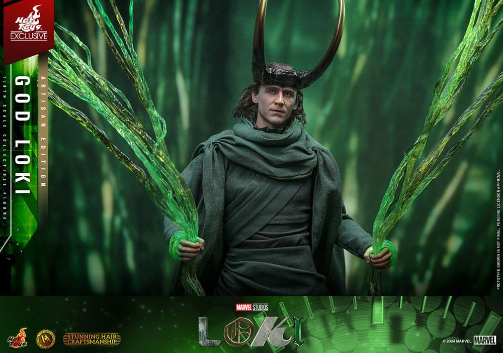 LOKI – GOD LOKI ARTISAN EDITION DX 1/6 HOT TOYS EXCLUSIVE – MARVEL, 31 CM