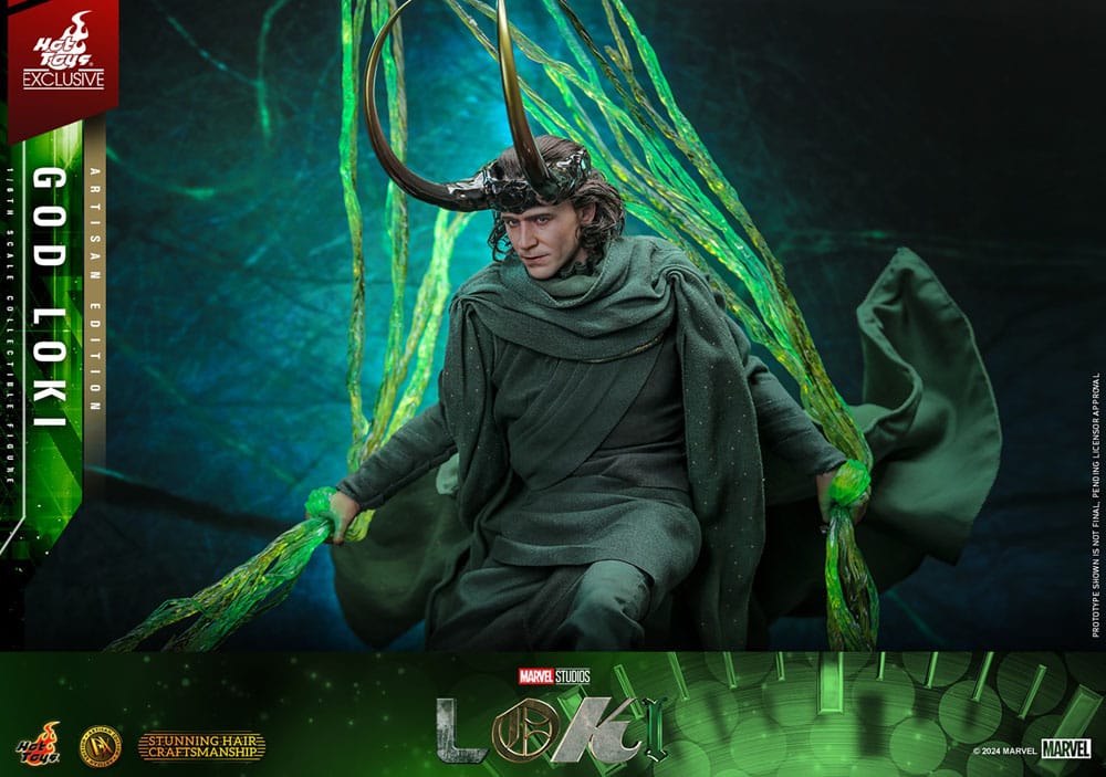 LOKI – GOD LOKI ARTISAN EDITION DX 1/6 HOT TOYS EXCLUSIVE – MARVEL, 31 CM