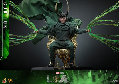 GOD LOKI FIGURA DX 1/6 MARVEL 31 CM HOT TOYS