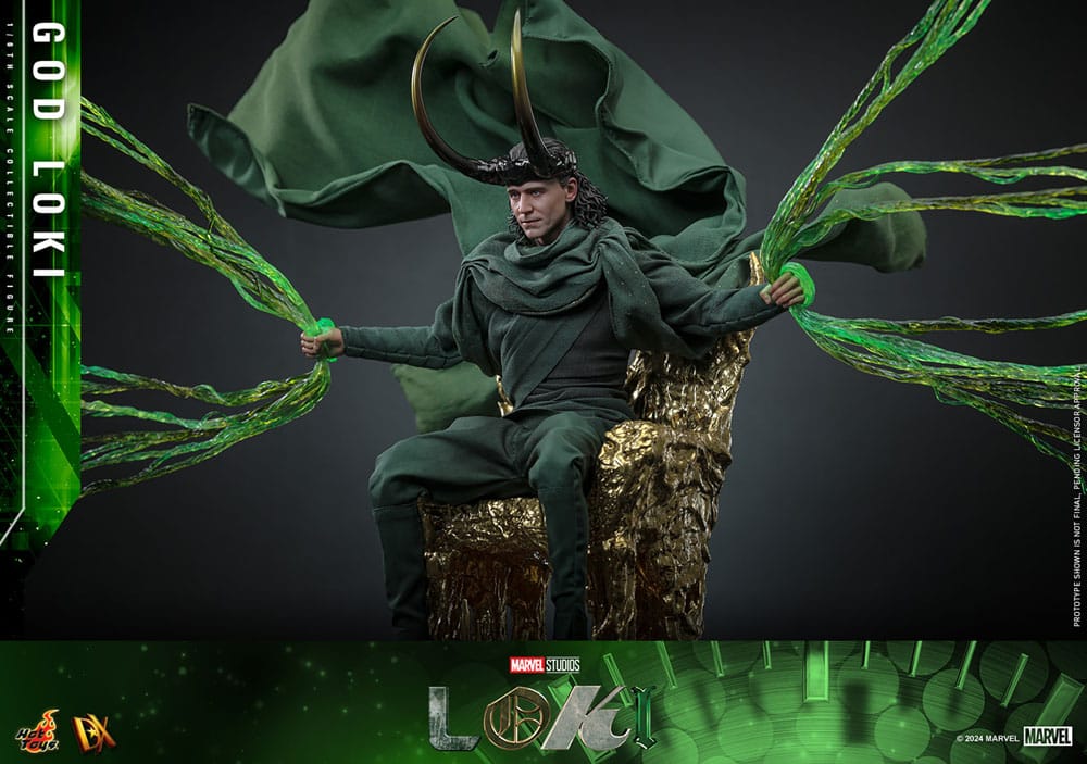 GOD LOKI FIGURA DX 1/6 MARVEL 31 CM HOT TOYS