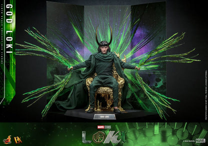 GOD LOKI FIGURA DX 1/6 MARVEL 31 CM HOT TOYS