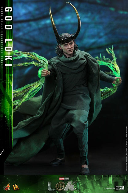 GOD LOKI FIGURA DX 1/6 MARVEL 31 CM HOT TOYS