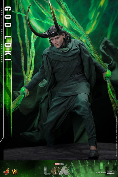 GOD LOKI FIGURA DX 1/6 MARVEL 31 CM HOT TOYS