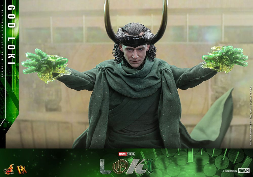 GOD LOKI FIGURA DX 1/6 MARVEL 31 CM HOT TOYS