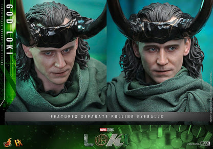 GOD LOKI FIGURA DX 1/6 MARVEL 31 CM HOT TOYS