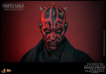 DARTH MAUL WITH SITH SPEEDER – STAR WARS EPISODE I 1/6 HOT TOYS MOVIE MASTERPIECE