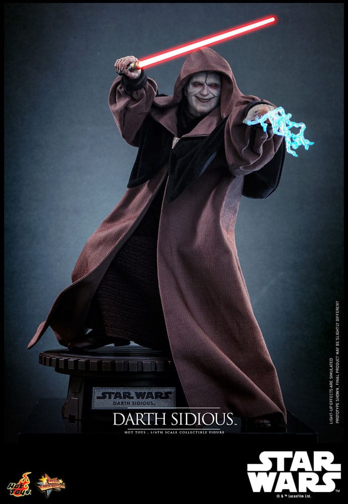 DARTH SIDIOUS – FIGURE MOVIE MASTERPIECE 1/6 HOT TOYS STAR WARS 29 CM