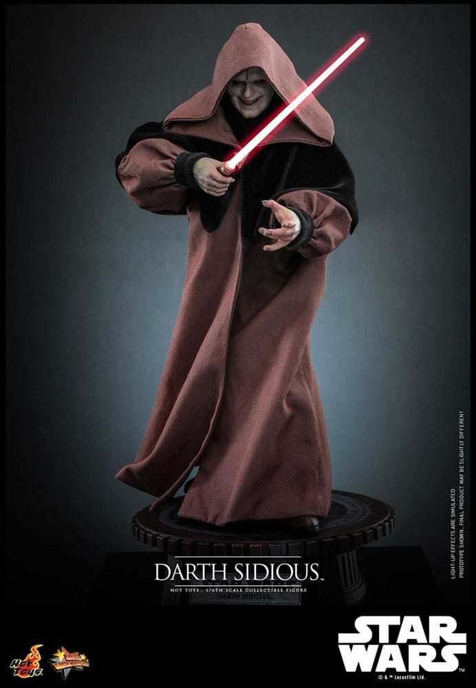 DARTH SIDIOUS – FIGURE MOVIE MASTERPIECE 1/6 HOT TOYS STAR WARS 29 CM