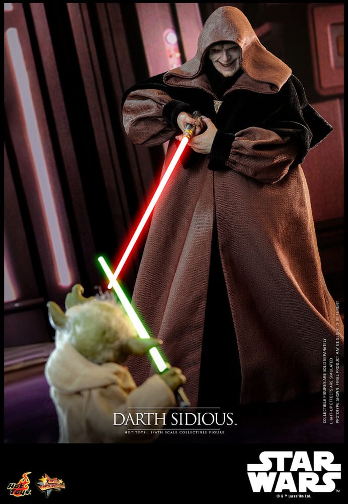 DARTH SIDIOUS – FIGURE MOVIE MASTERPIECE 1/6 HOT TOYS STAR WARS 29 CM
