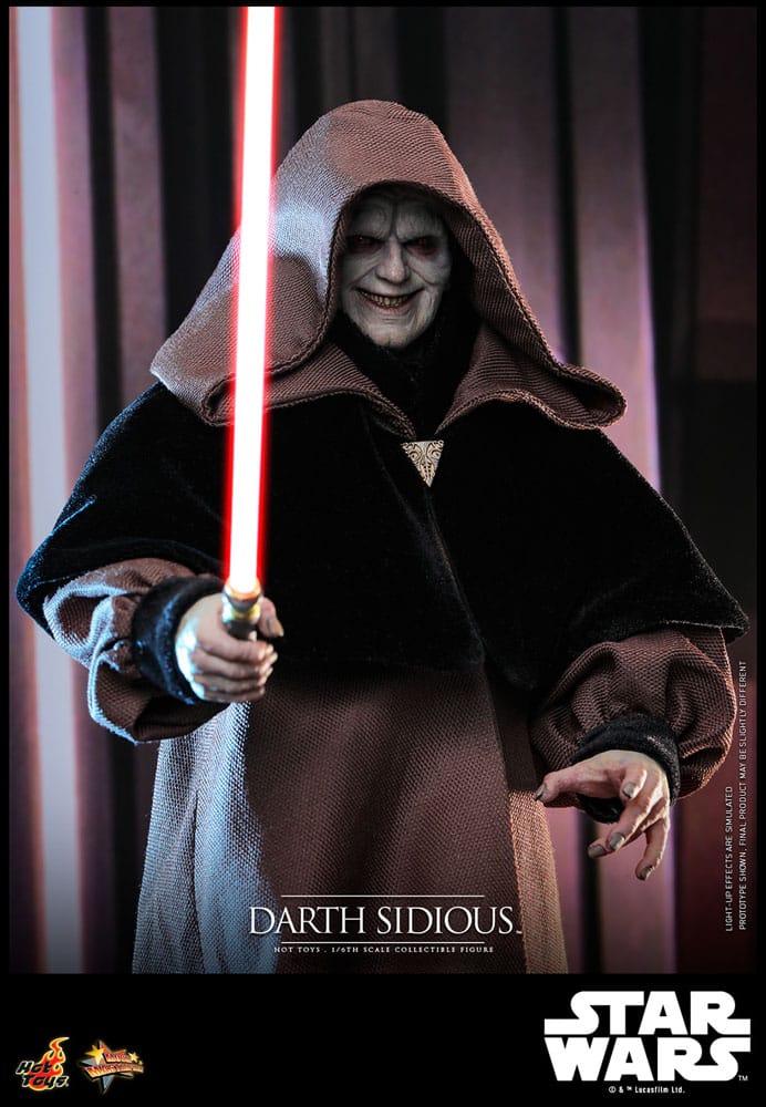 DARTH SIDIOUS – FIGURE MOVIE MASTERPIECE 1/6 HOT TOYS STAR WARS 29 CM