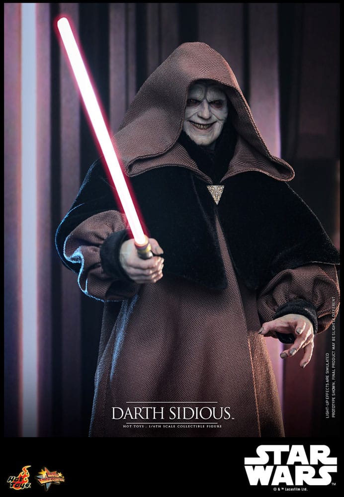 DARTH SIDIOUS – FIGURE MOVIE MASTERPIECE 1/6 HOT TOYS STAR WARS 29 CM