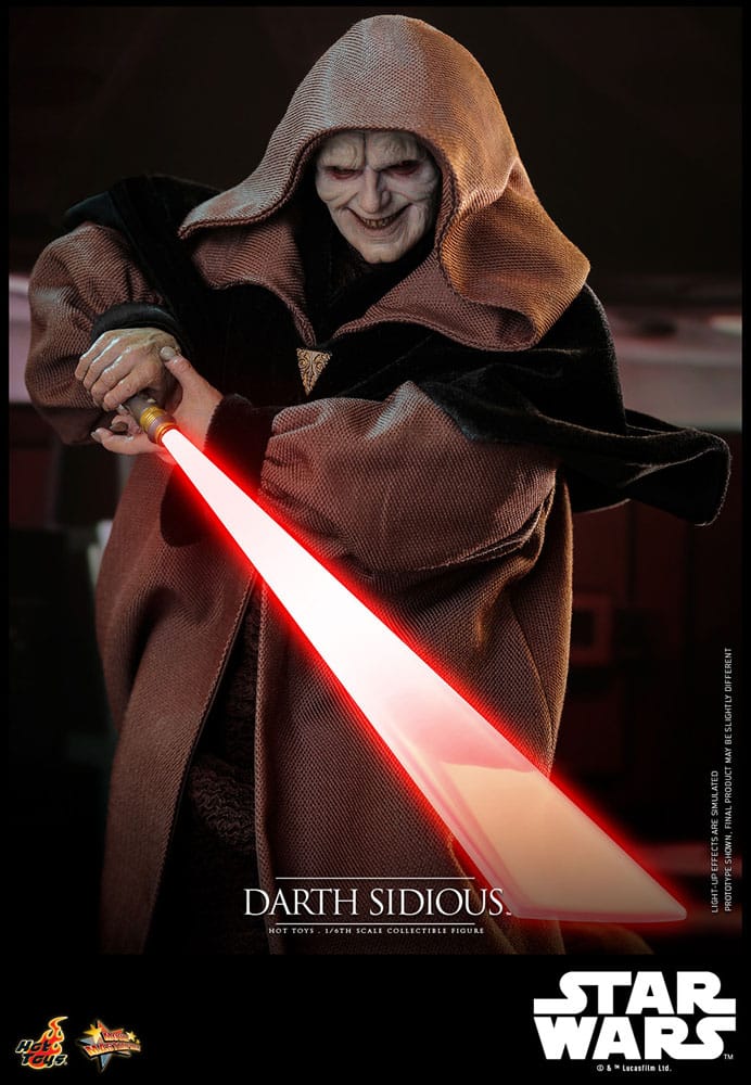 DARTH SIDIOUS – FIGURE MOVIE MASTERPIECE 1/6 HOT TOYS STAR WARS 29 CM