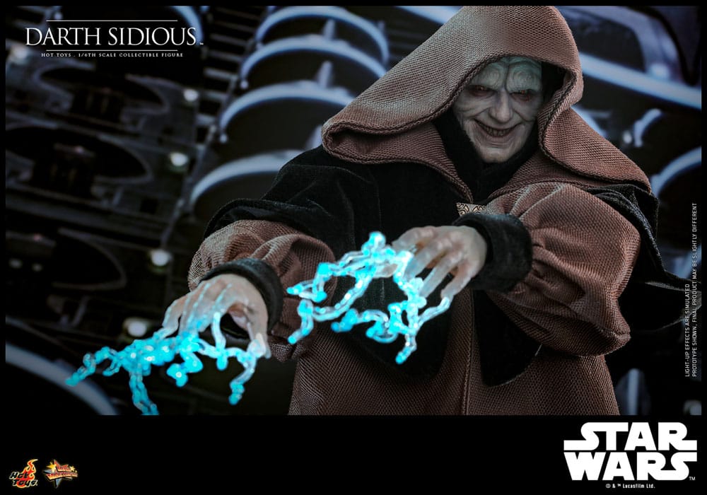 DARTH SIDIOUS – FIGURE MOVIE MASTERPIECE 1/6 HOT TOYS STAR WARS 29 CM
