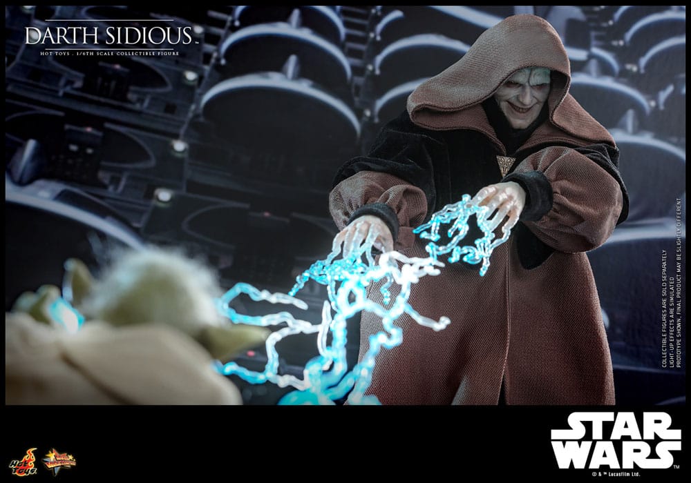 DARTH SIDIOUS – FIGURE MOVIE MASTERPIECE 1/6 HOT TOYS STAR WARS 29 CM